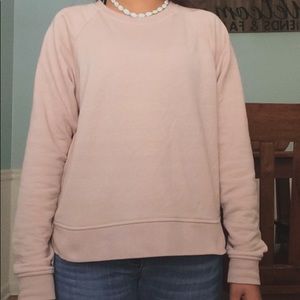 pink cropped crew neck from h&m